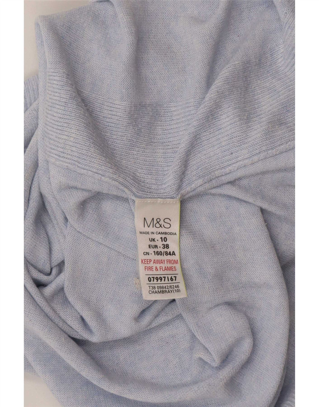 Женский свободный джемпер с вырезом «лодочка» Marks & Spencer, Великобритания, 10, маленький синий