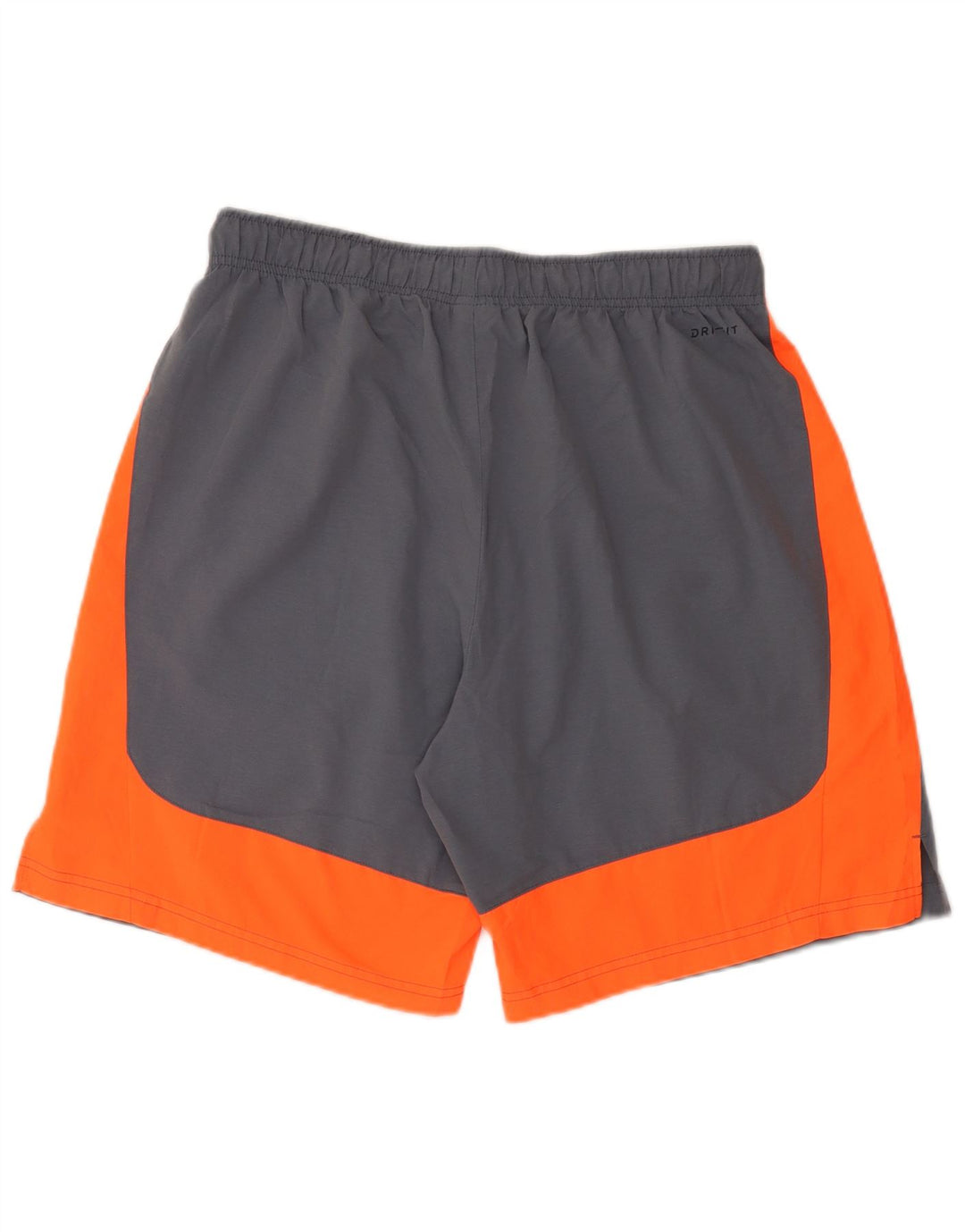 Мужские спортивные шорты Nike Dri Fit, большие серые, полиэстер с цветными блоками