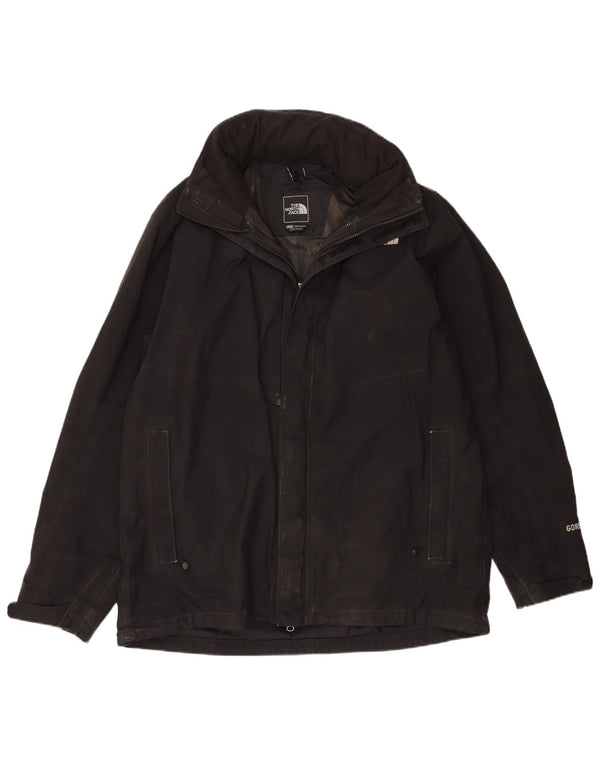 Мужская дождевик с капюшоном The North Face UK 42 XL, черный полиэстер