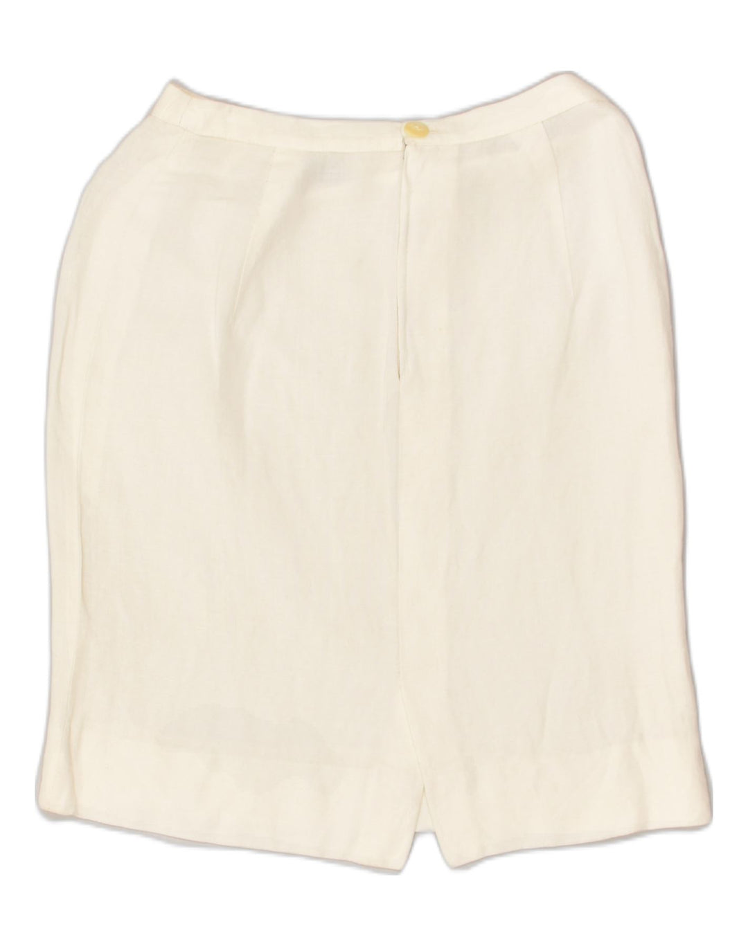 LUISA SPAGNOLI Womens Straight Skirt W26 Small White Linen | Vintage Luisa Spagnoli | Thrift | Second-Hand Luisa Spagnoli | Used Clothing | Messina Hembry 