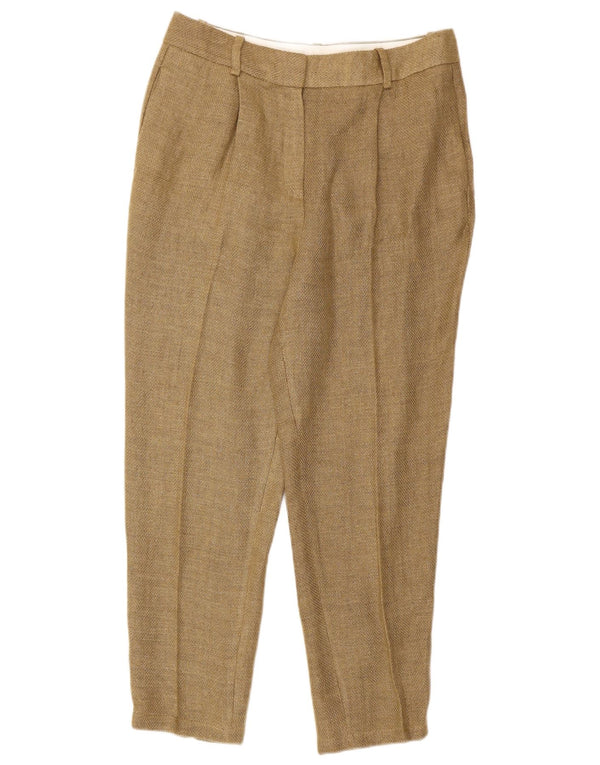 Женские брюки-чиносы Massimo Dutti с высокой талией EU 40 Medium W30 L26 Коричневые