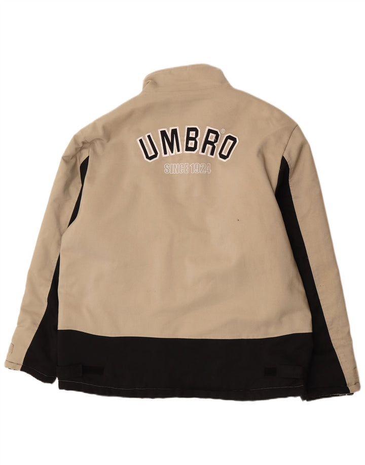 Женская ветровка Umbro UK 44 2XL Бежевый нейлон с цветными блоками