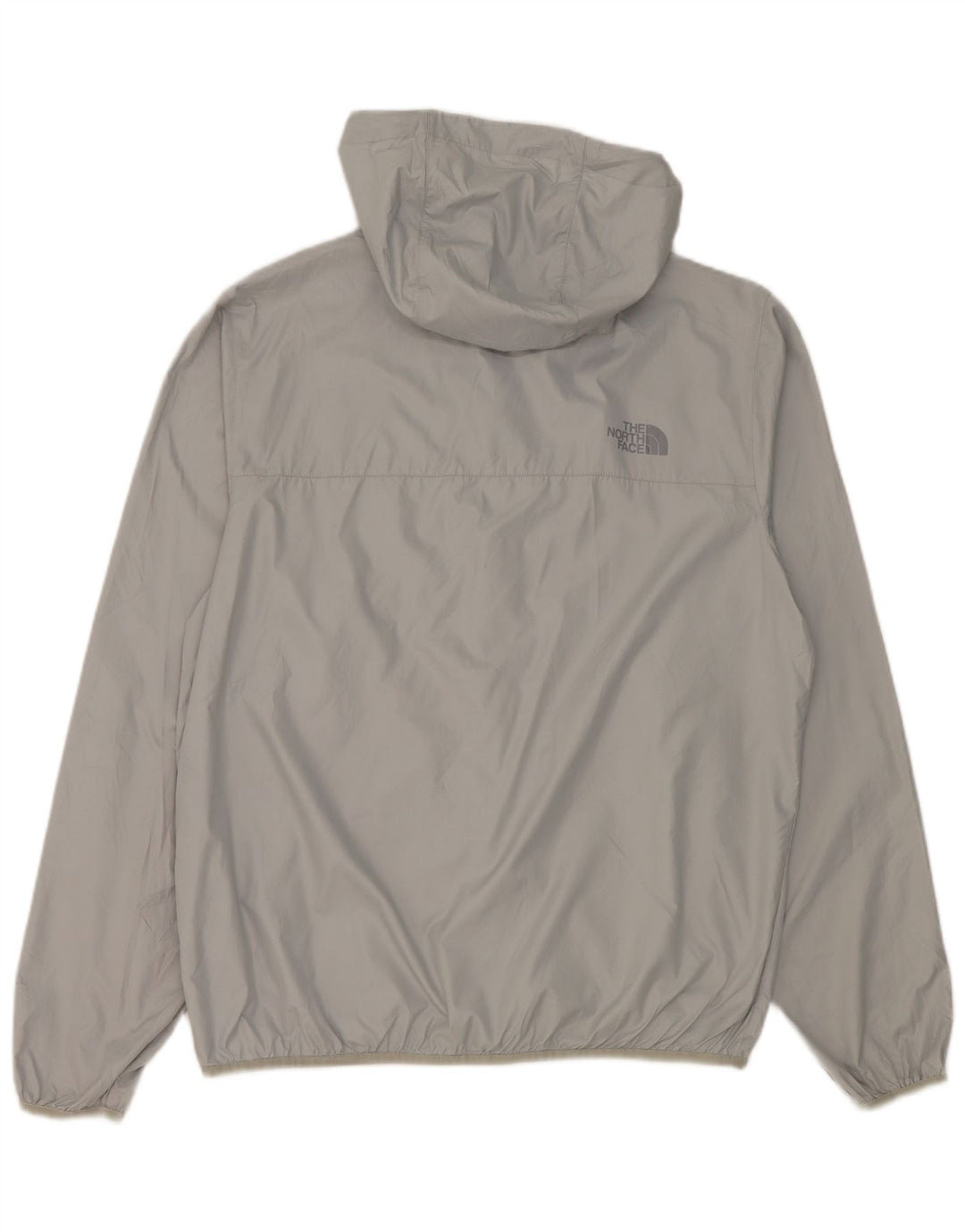 Мужская дождевик с капюшоном The North Face UK 38, полиэстер среднего серого цвета