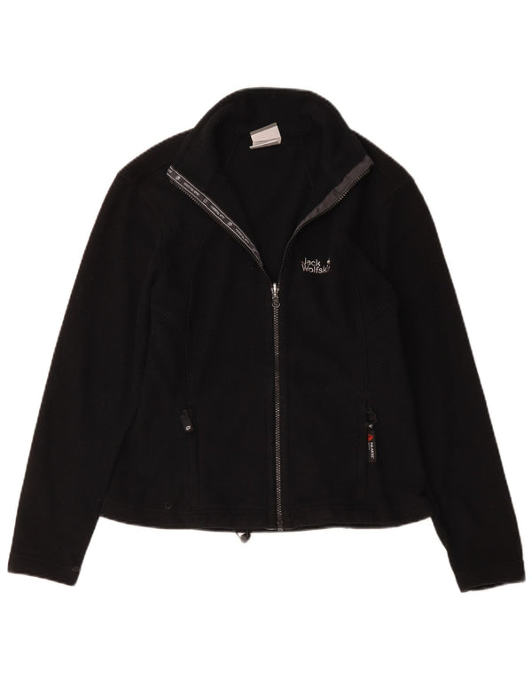 Женская флисовая куртка Jack Wolfskin UK 10, маленькая, черный полиэстер