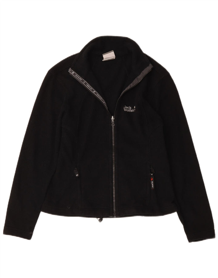 Женская флисовая куртка Jack Wolfskin UK 10, маленькая, черный полиэстер