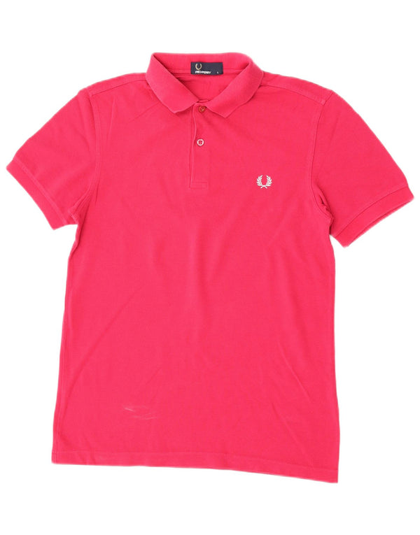 Женская рубашка поло Fred Perry UK 10, маленькая розовая