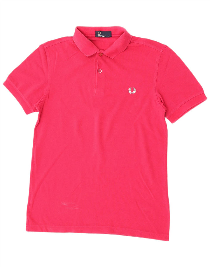Женская рубашка поло Fred Perry UK 10, маленькая розовая