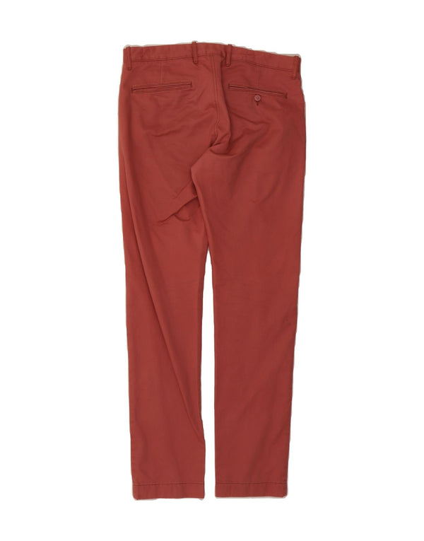 Мужские узкие брюки-чинос J. CREW W32 L32, красный хлопок