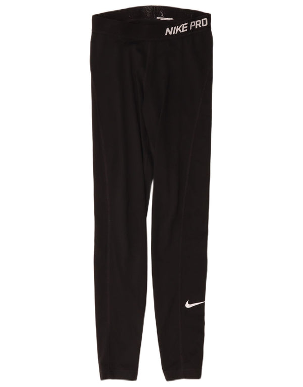 Женские леггинсы с рисунком Nike Dri Fit UK 4 XS, черные