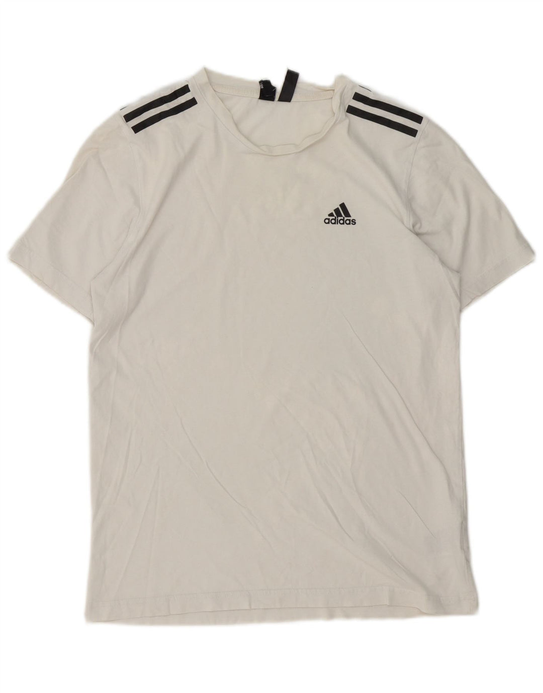 Мужская футболка ADIDAS, маленький белый хлопок