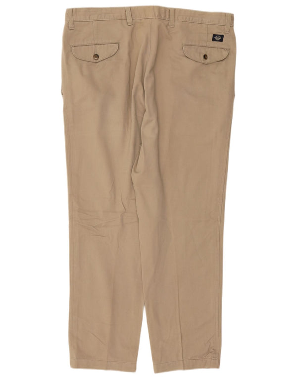 DOCKERS Мужские прямые брюки чинос цвета хаки W38 L27 Бежевый хлопок