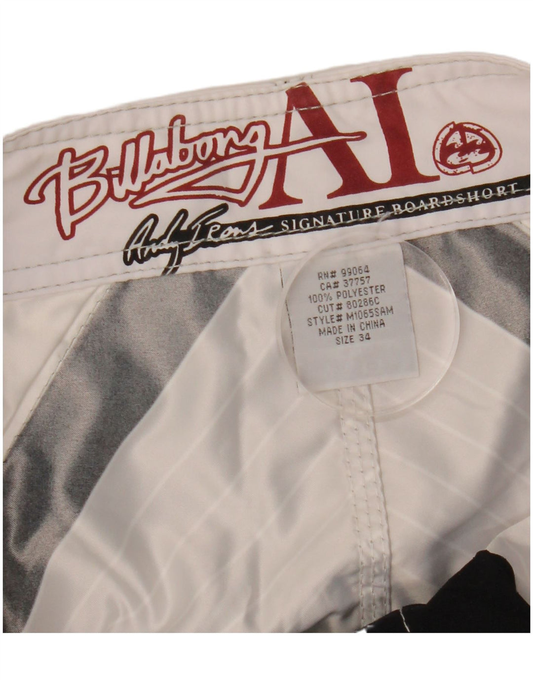 BILLABONG Мужские шорты для плавания с рисунком, большие красные, полиэстер с цветными блоками