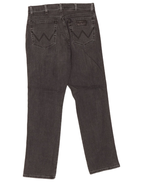 Мужские прямые джинсы Wrangler Texas Stretch W34 L32, черный хлопок
