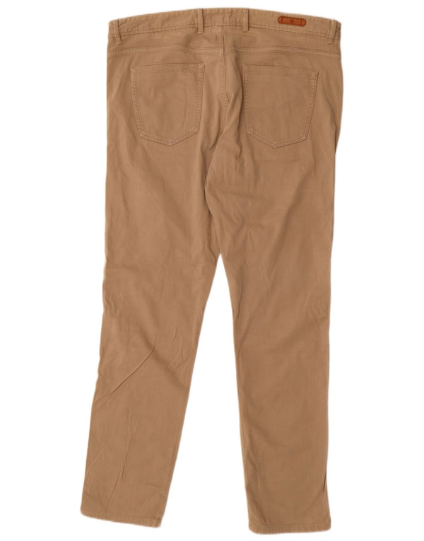 Massimo Dutti Мужские повседневные брюки узкого кроя EU 46 XL W36 L32 Бежевые
