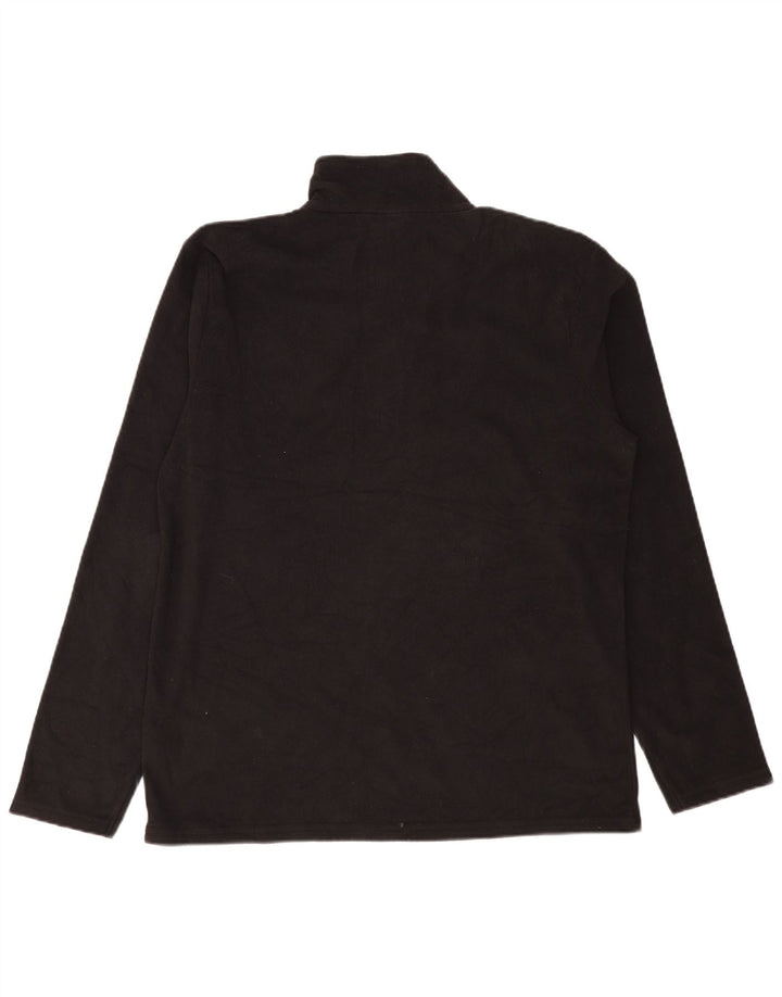 Мужской флисовый джемпер с воротником на молнии Mountain Warehouse, большой черный полиэстер