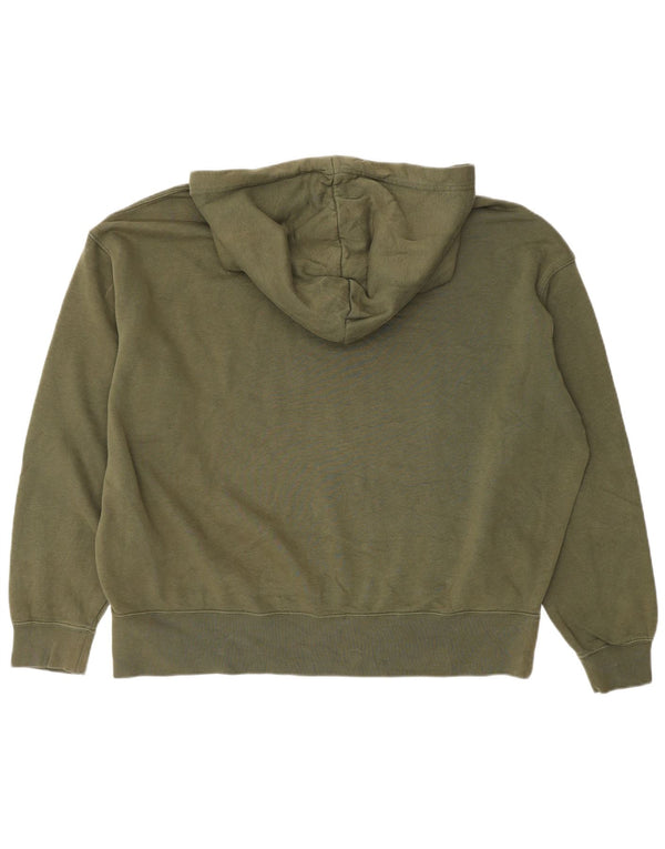 Женский джемпер с капюшоном Nike Oversized UK 16, большой цвет хаки, хлопок