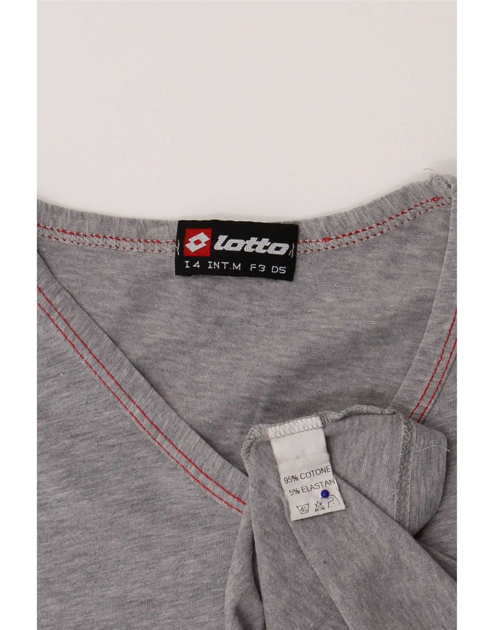 Женская футболка Lotto Top UK 12, хлопковый средний серый цвет