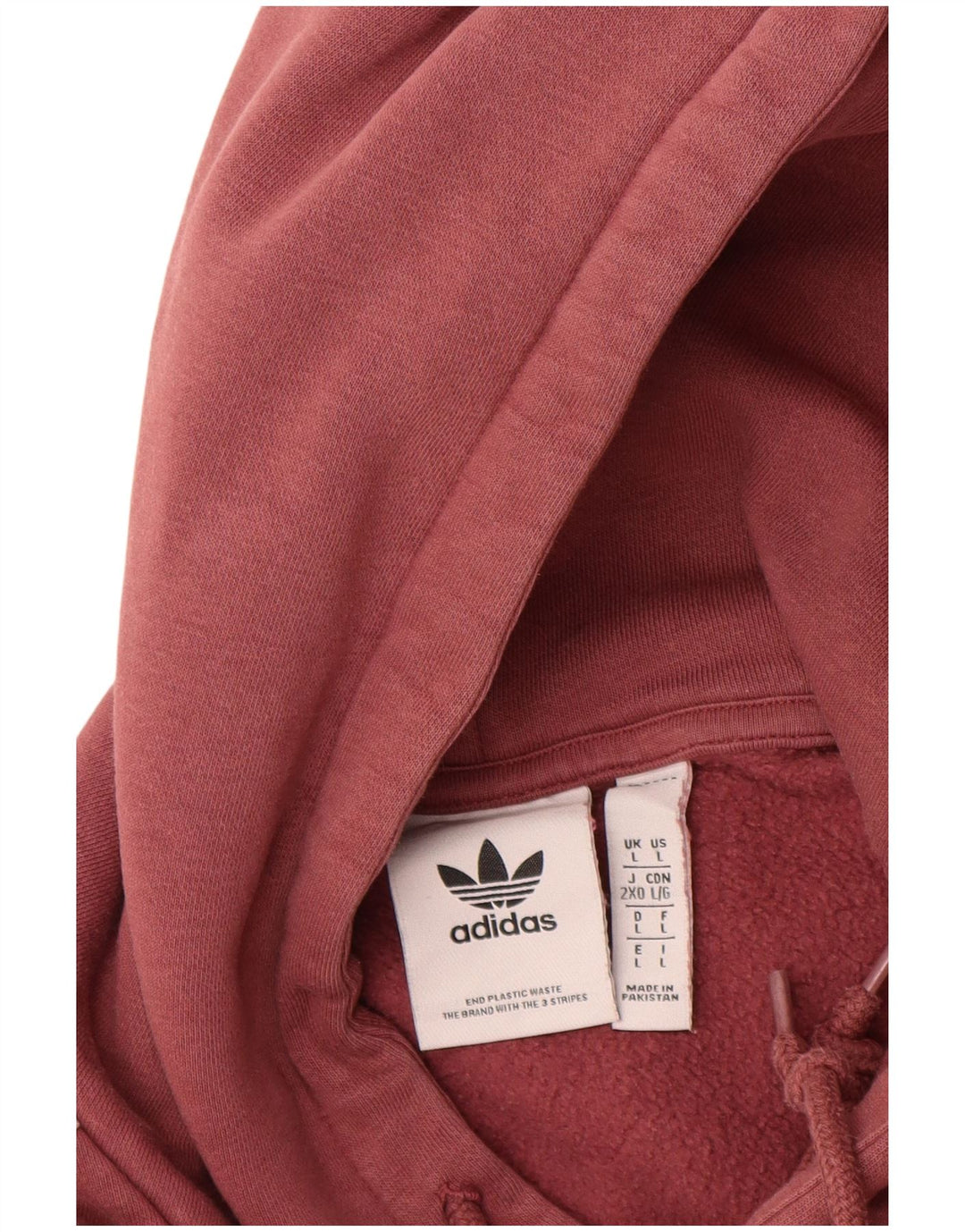 Мужской джемпер с капюшоном Adidas, большой темно-бордовый хлопок