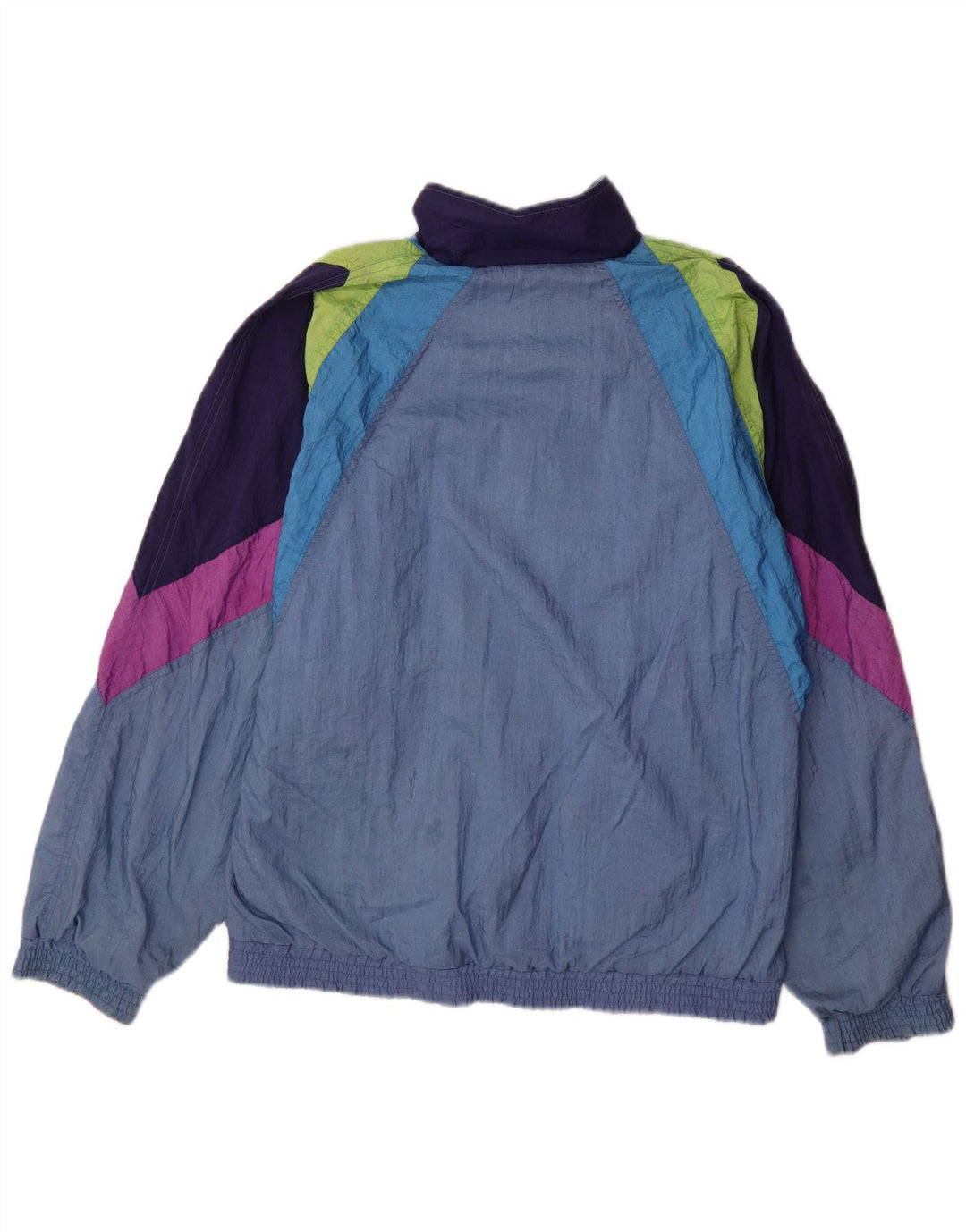 Мужской спортивный костюм PUMA, верхняя куртка, средний синий, полиамид с цветными блоками