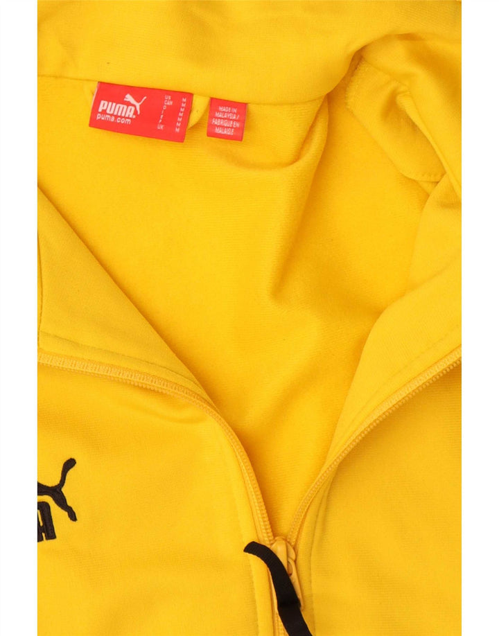 Мужской спортивный костюм Puma, верхняя куртка, средний желтый полиэстер с цветными блоками