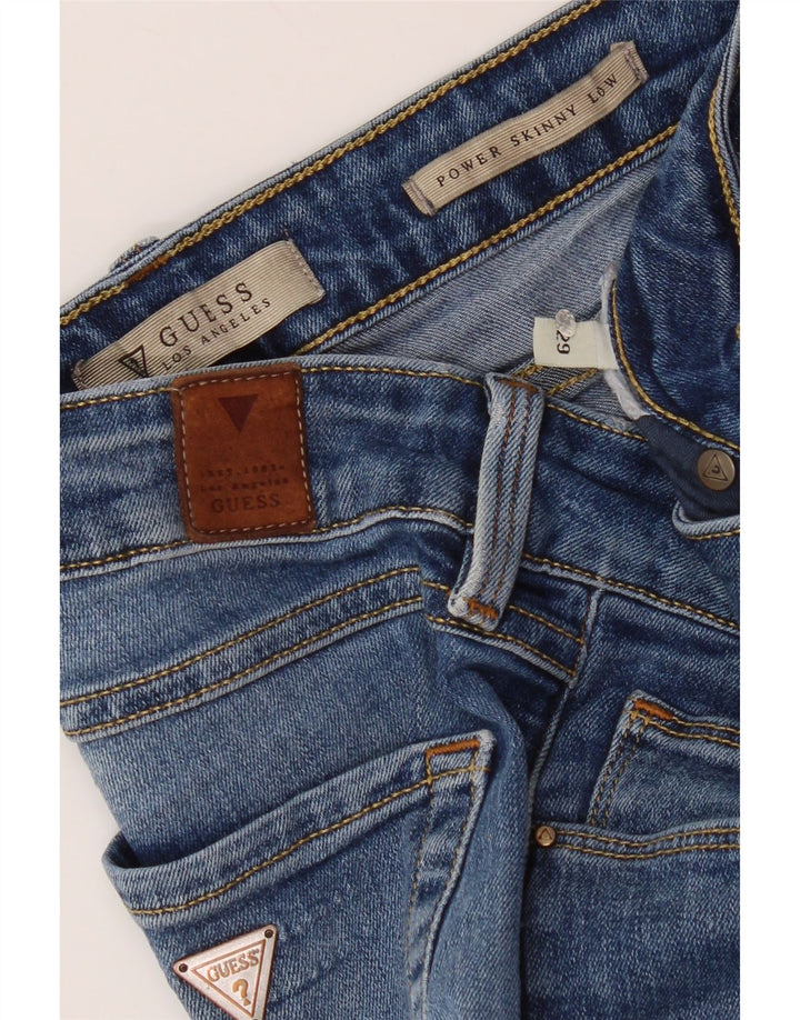 Женские джинсы скинни Guess W29 L32 синие