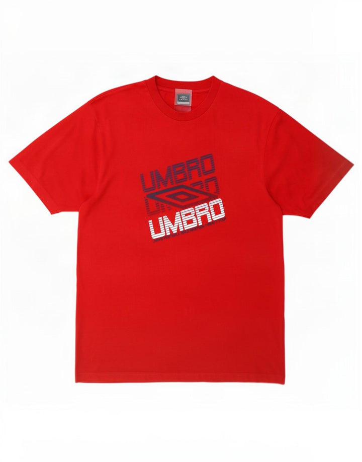 Мужская футболка с рисунком Umbro, большой красный полиэстер