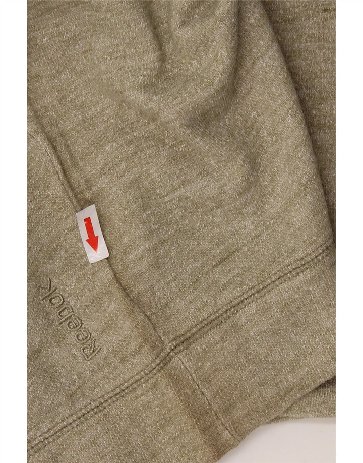 Женский свитер оверсайз Reebok UK 18 XL, хлопок с крапинками цвета хаки