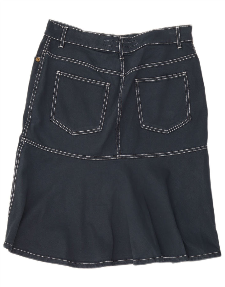 Женская джинсовая юбка-трапеция Escada IT 40 Small W32 Темно-синяя, хлопок