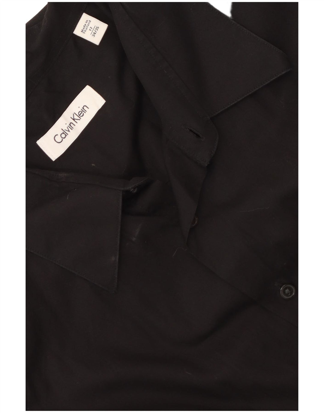 Мужская рубашка Calvin Klein, размер 17 XL, черный хлопок