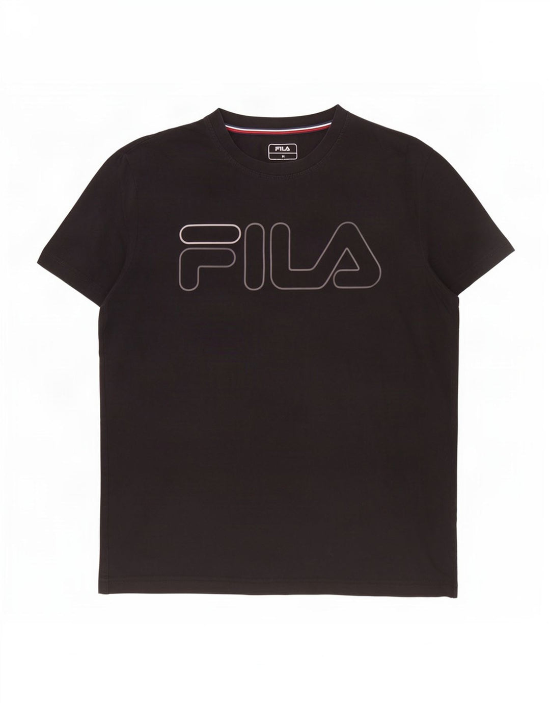 Fila Мужская футболка с рисунком Топ среднего размера, черный хлопок