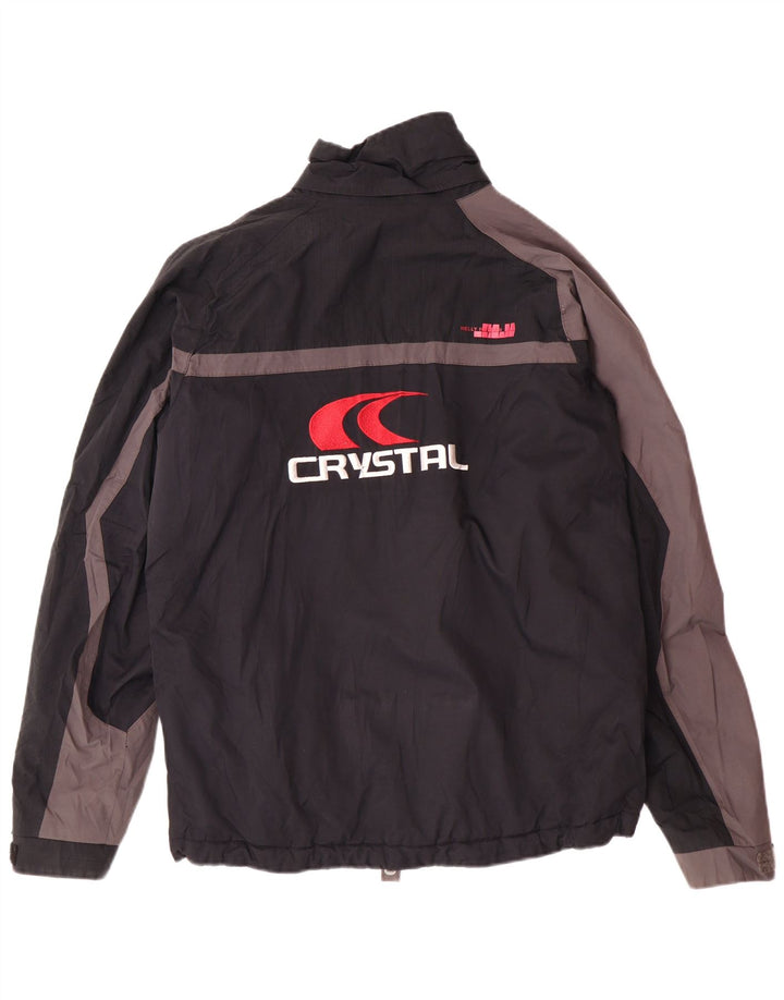 Мужская ветровка HELLY HANSEN с графическим рисунком UK 34 XS, черная с цветными блоками
