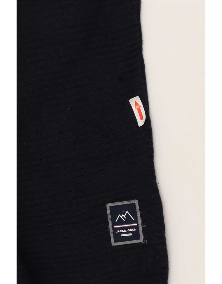 Мужской джемпер с круглым вырезом Jack & Jones, маленький темно-синий с цветными блоками