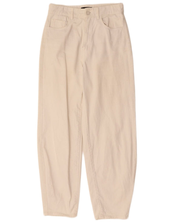 Женские зауженные джинсы с высокой талией MASSIMO DUTTI EU 36 XS W26 L28 белые