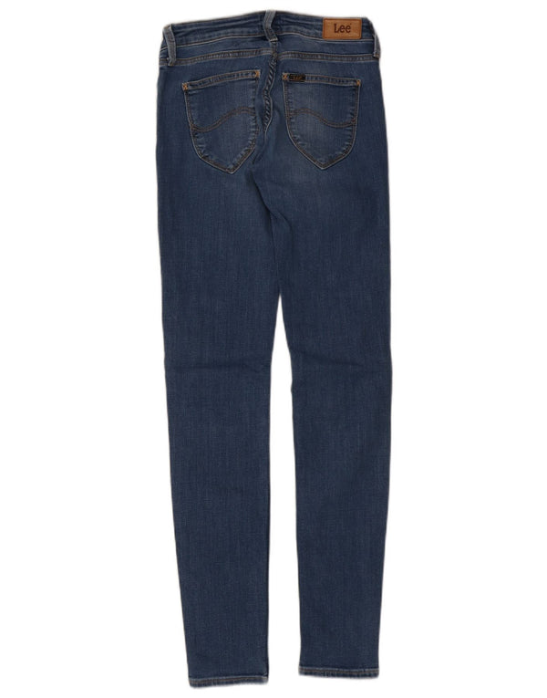 LEE Womens Scarlett Low Waist Skinny Jeans W26 L30 Blue Cotton