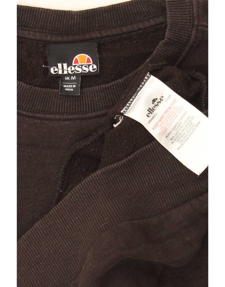 Мужской свитшот Ellesse, хлопковый джемпер среднего коричневого цвета