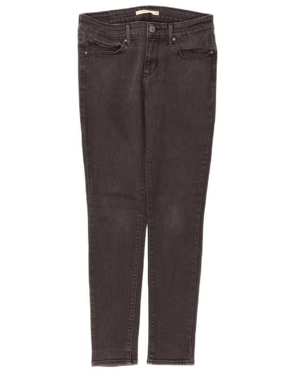 Женские джинсы скинни Levi's 711 W28 L30, черный хлопок