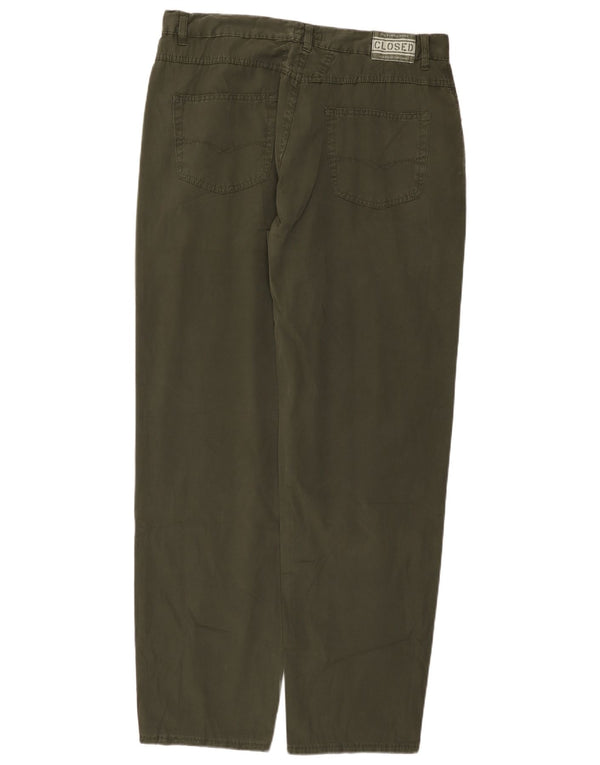 Закрытые мужские свободные повседневные брюки W40 L34, хлопок цвета хаки