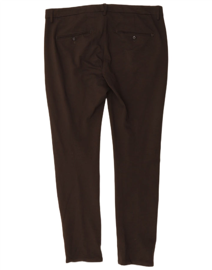 Dondup Мужские повседневные узкие брюки W38 L33 Коричневые вискозы