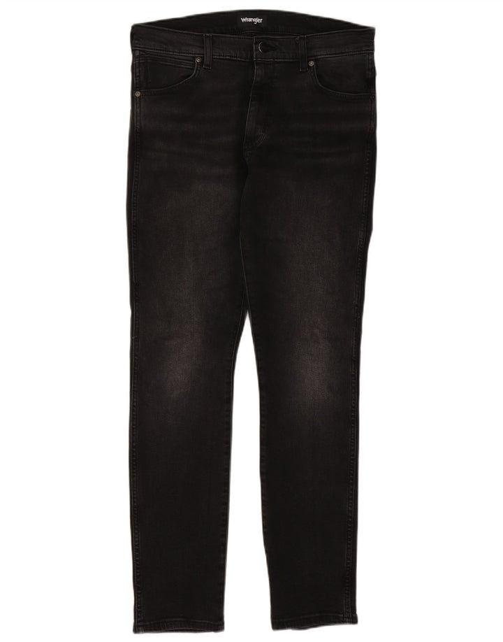 Мужские джинсы Wrangler Larston Slim W32 L32, черный хлопок