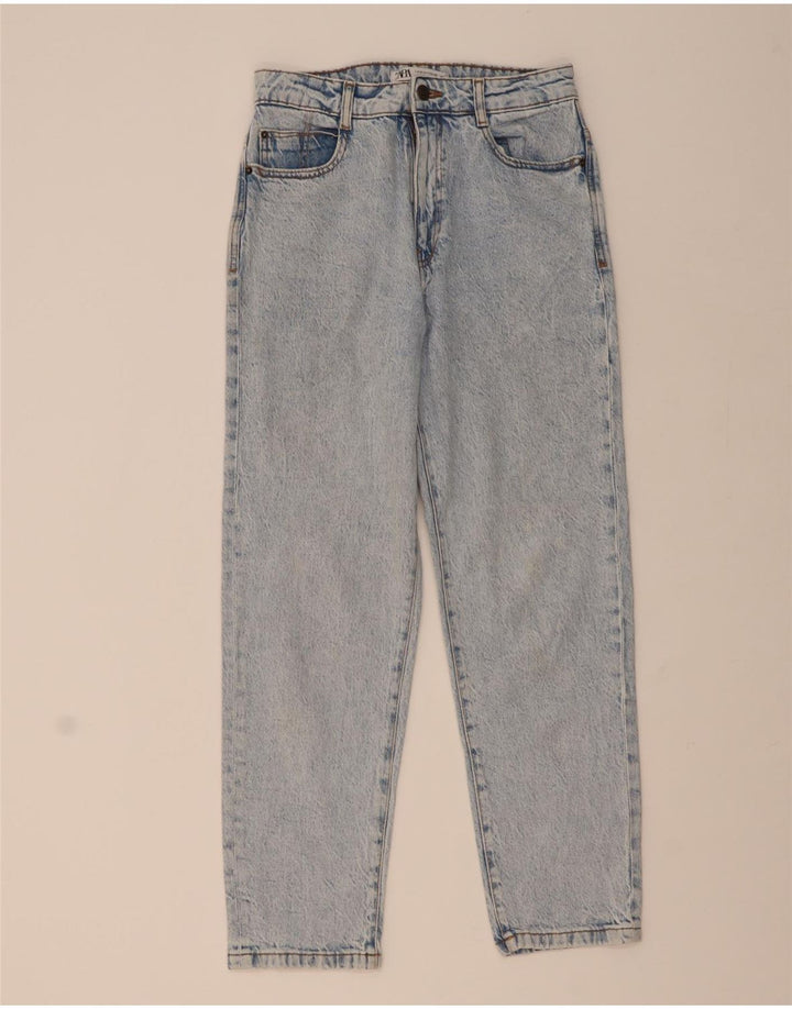 Женские зауженные джинсы ZARA EU 38, маленькие W28 L28, синие