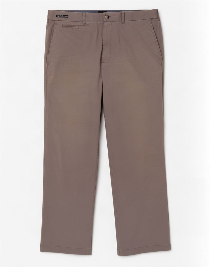 Мужские прямые брюки-чиносы Marks & Spencer W36 L29 серые, хлопковые