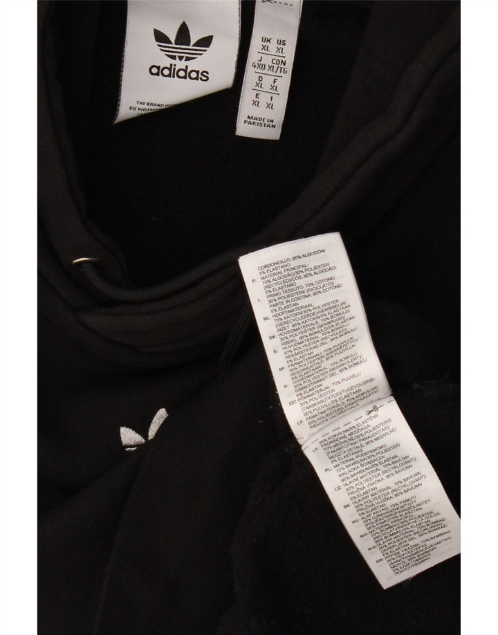 Мужской джемпер с капюшоном ADIDAS XL, черный, хлопок