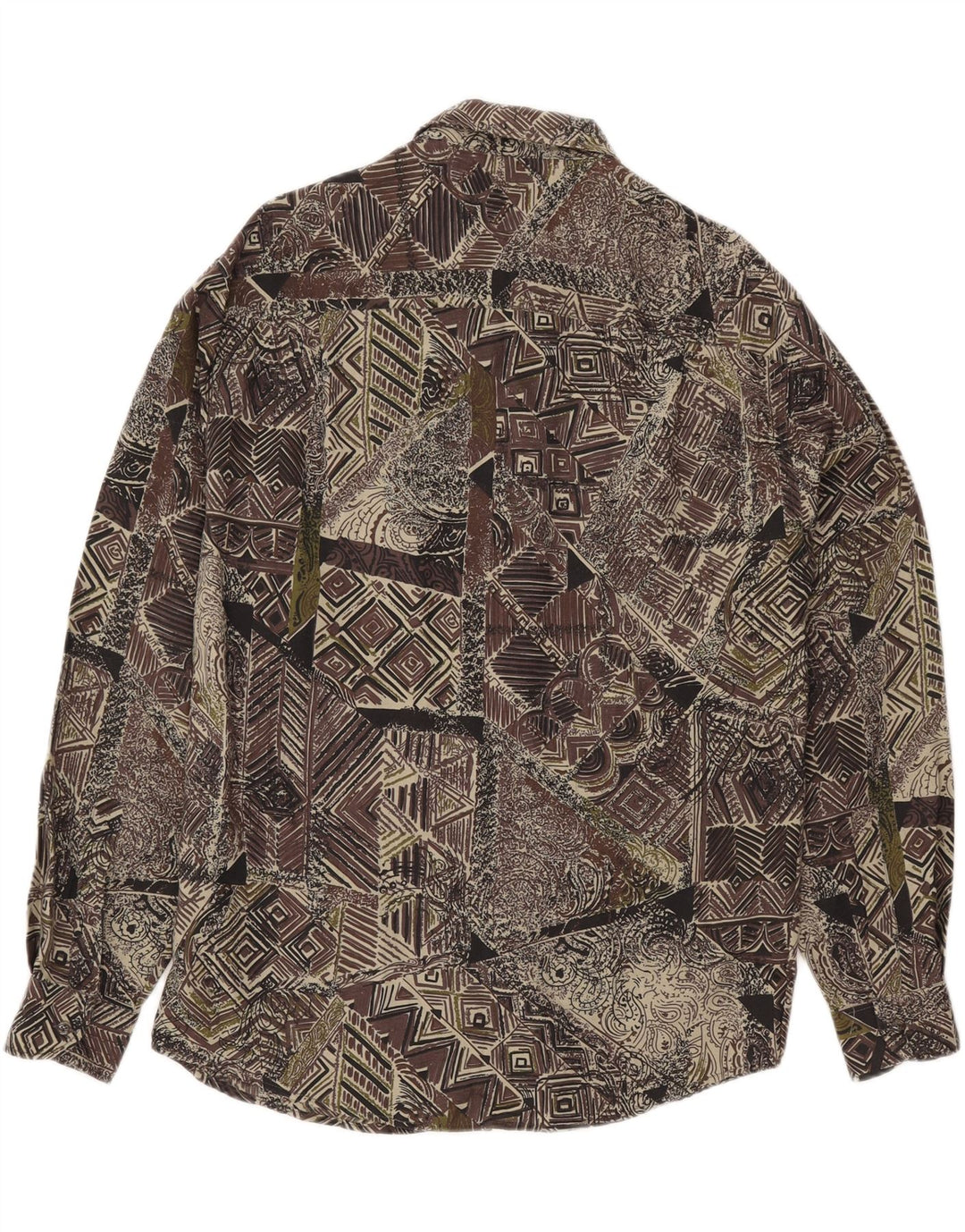 Azzurra Мужская рубашка с абстрактным узором, большая зеленая вискоза