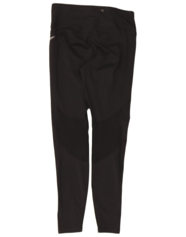 Женские леггинсы Nike Dri Fit UK 12, средний черный полиэстер