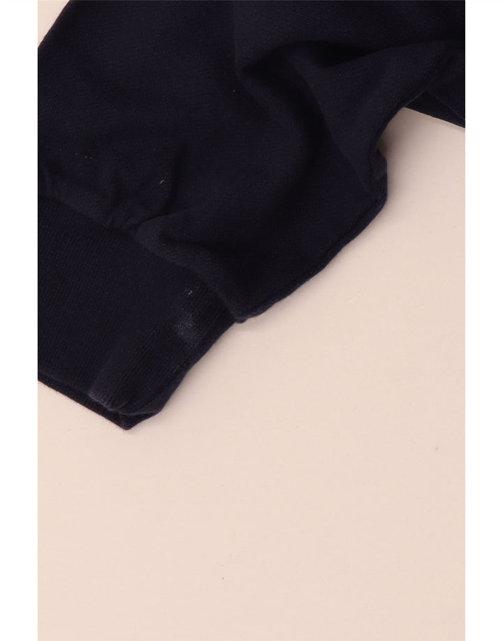 SUPERDRY Женская укороченная рубашка-поло для регби большого размера UK 12, средний темно-синий