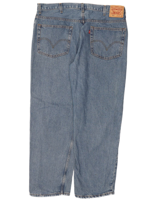 Мужские прямые джинсы свободного кроя Levi's 550 W40 L30, синий хлопок