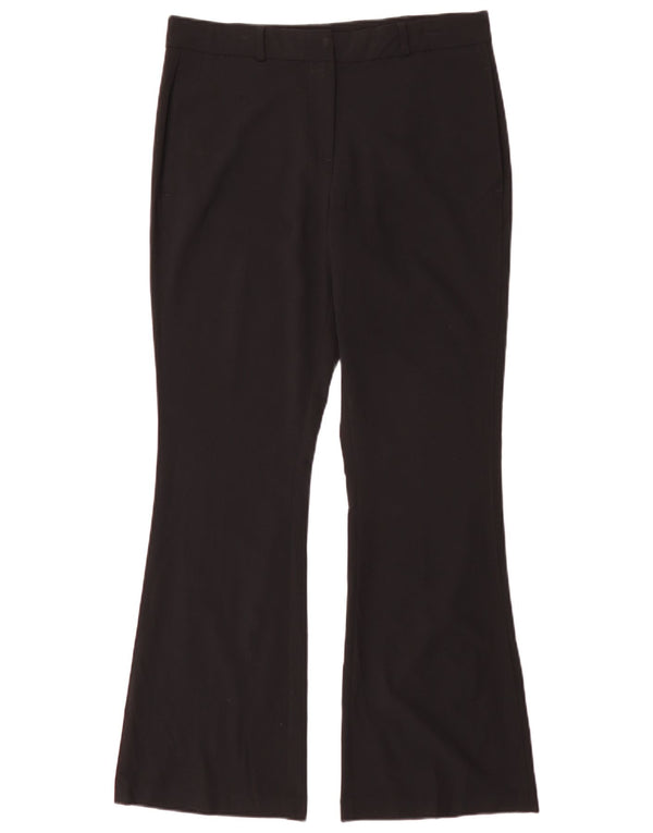 Женские брюки-клеш Marks & Spencer UK 12, средние W30 L31, черные