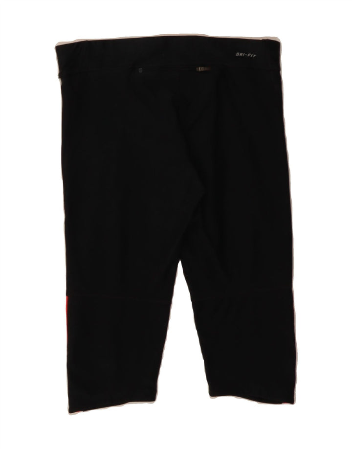 NIKE Womens Dri Fit Capri Tracksuit Trousers UK 14 Medium  Black Polyester Vintage Nike and Second-Hand Nike from Messina Hembry 