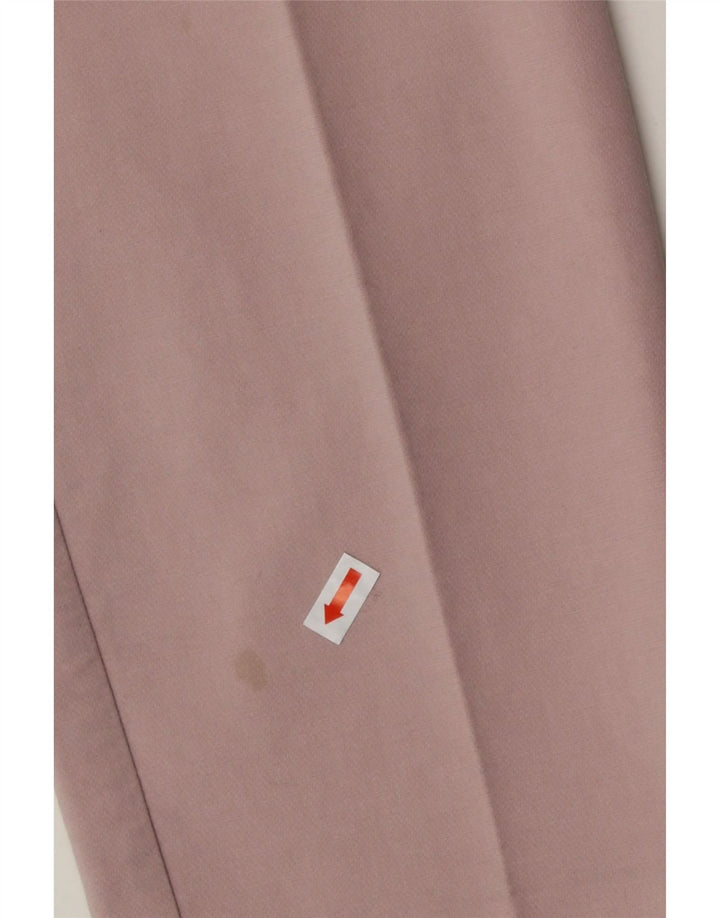 ZARA Womens Slim Chino Trousers Medium W28 L26 Pink Polyester Vintage Zara and Second-Hand Zara from Messina Hembry 
