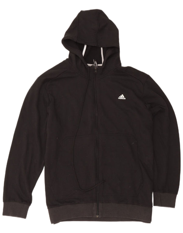Мужской свитер с капюшоном Adidas Climalite на молнии 2XL, черный полиэстер
